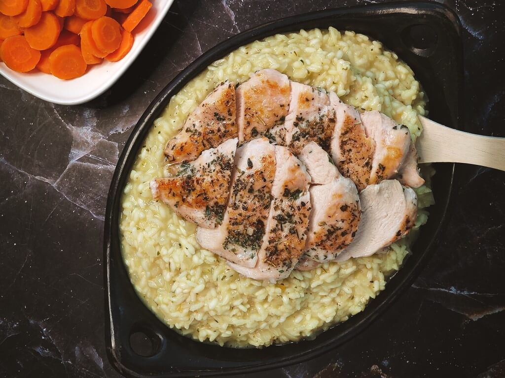 Klassieke Risotto met Italiaanse Kipfilets