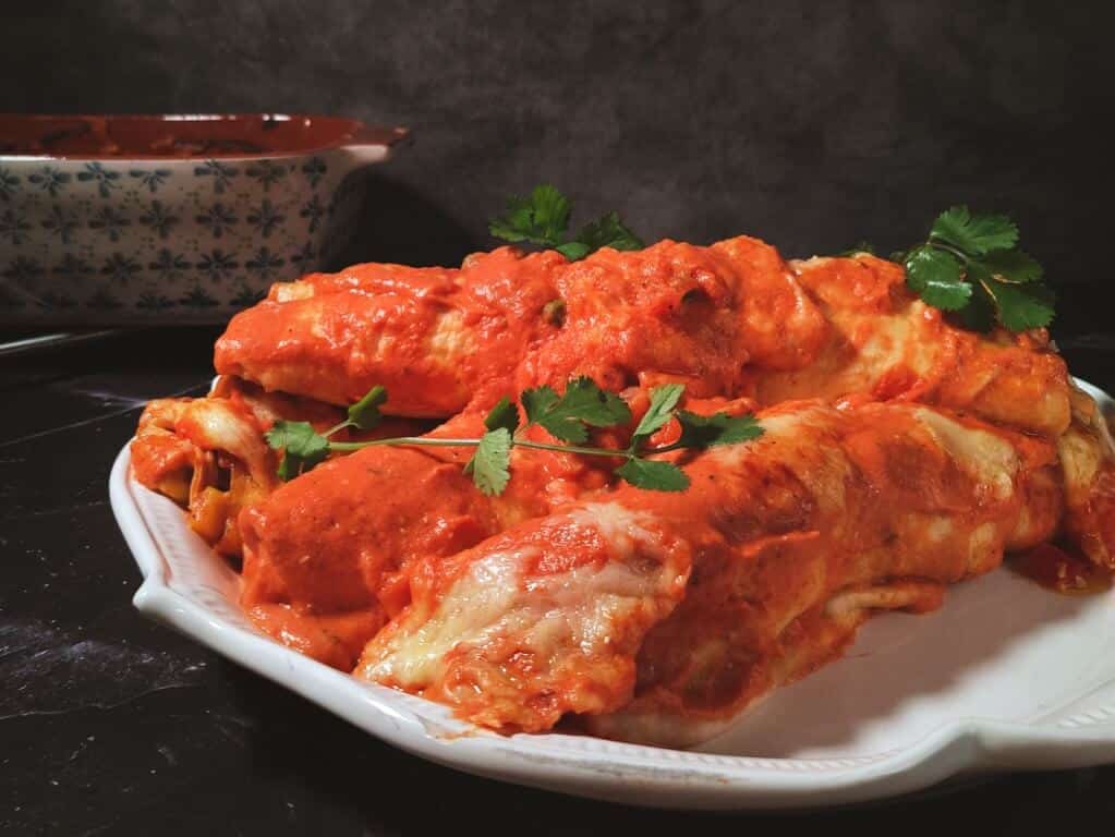 Pulled Chicken Enchiladas